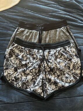 tek gear Black & Gray Marble Athletic Shorts